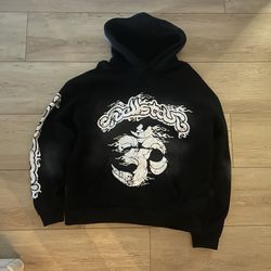 HELLSTAR HOODIE SPEED BLACK HOODIE (LARGE)