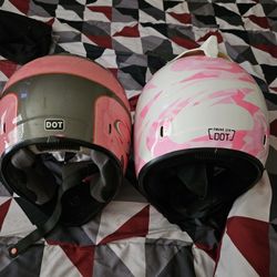 Two helmets for girls