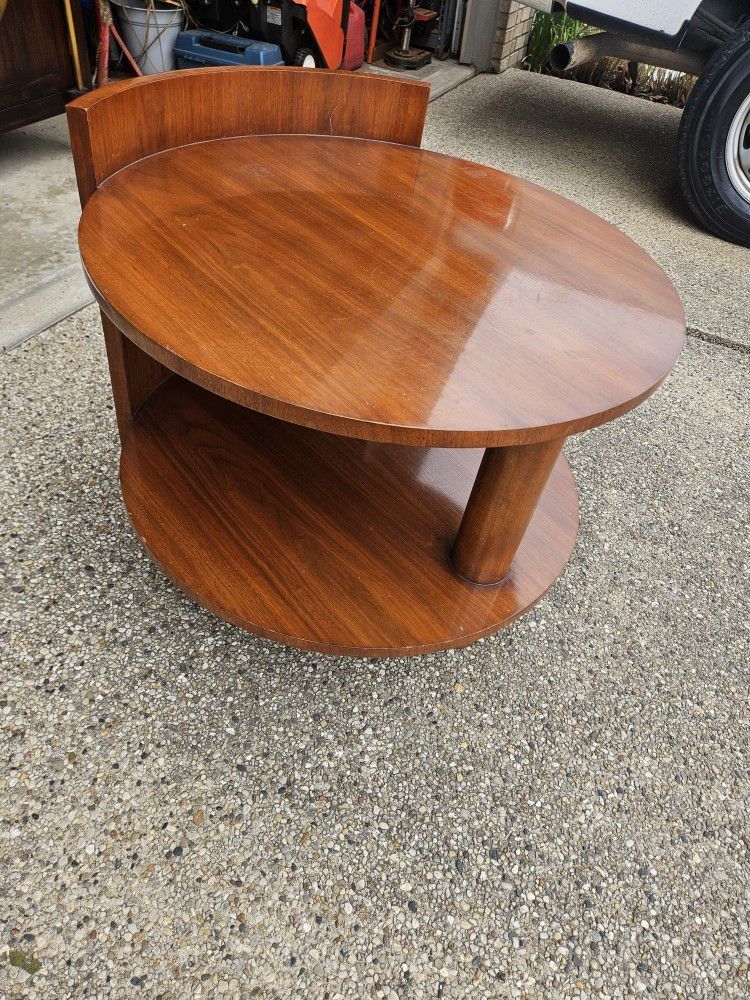 Mid-century Modern Drum Table 