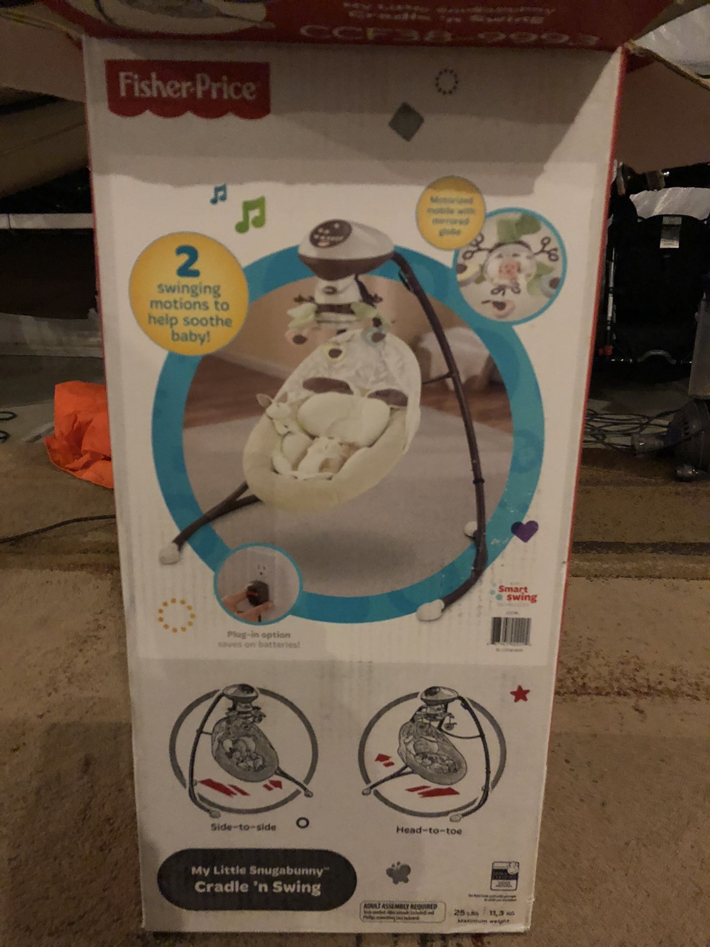 Fisher Price Snugabunny Cradle and Swing PENDING PICK UP