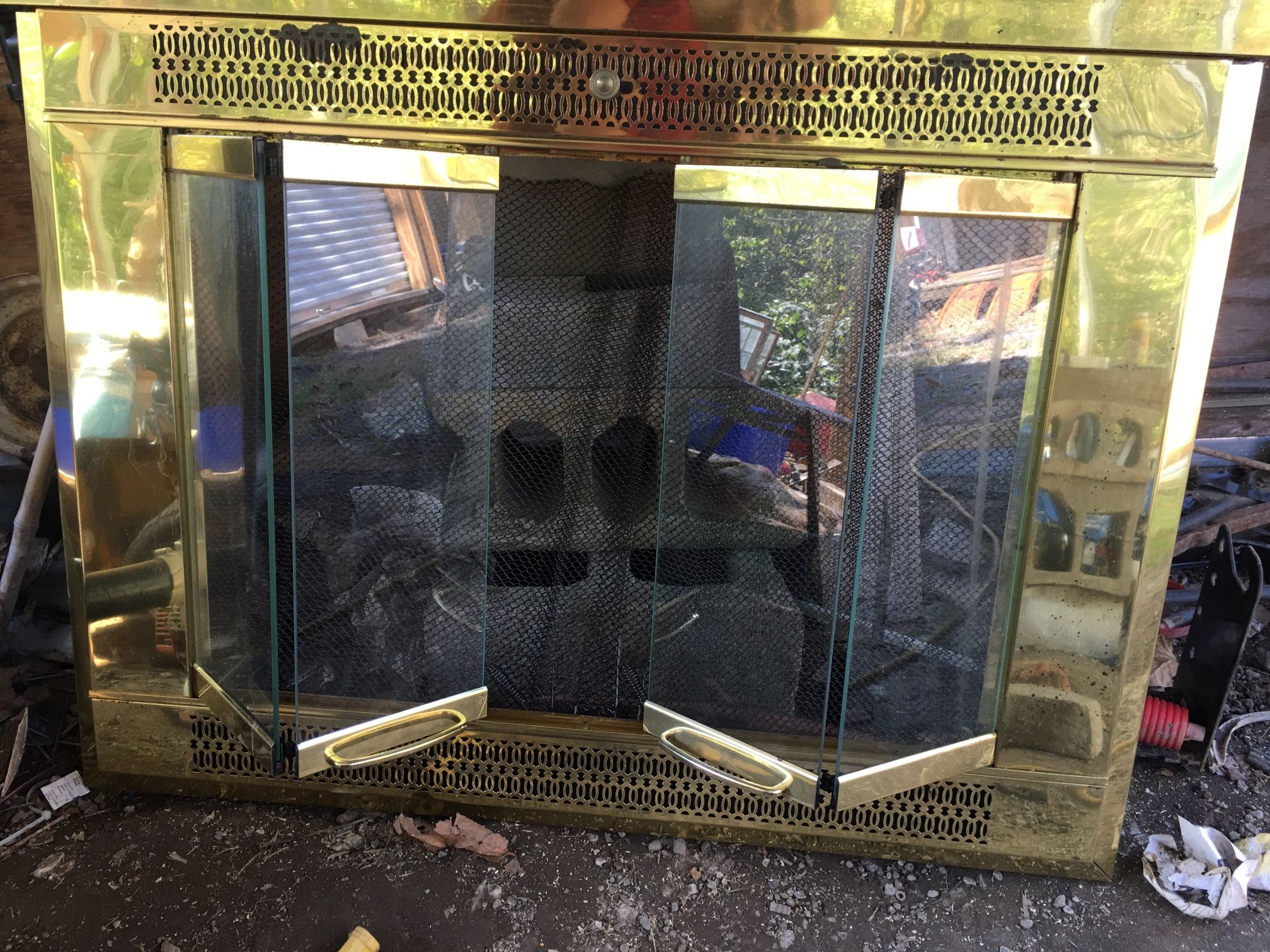 Fireplace Doors Brass