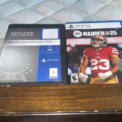 Need For Speed & Madden 25 PS5 Game 