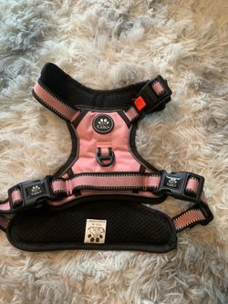 New large pink dog harness
