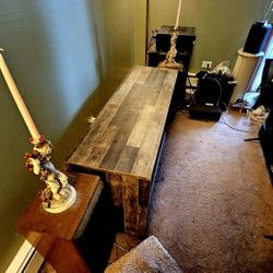 Super long 59-in rustic TV stand/ entertainment center