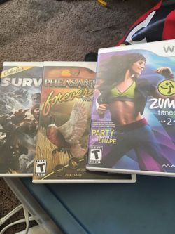 Three games - Zumba wii