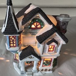 Lighted Christmas House 