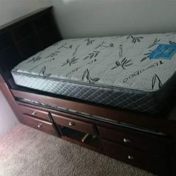 Twin/Twin Bedset W/3 Storage Drawers & Shelf(Mattress Included:$739)