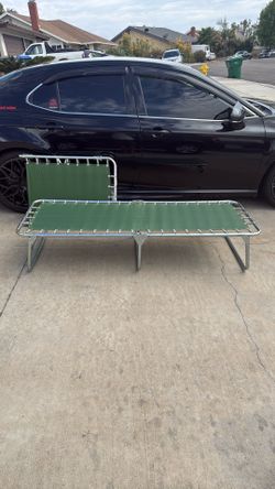 Heavy duty, steel camping cots