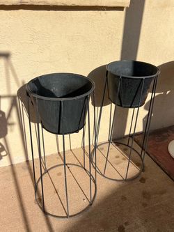 Plant Stands with Planters