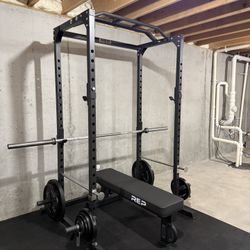 REP Fitness Power Rack Squat and Bench FULL SET
