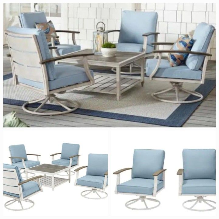 Marina Point 5pc Steel Motion Outdoor Conversation Set (Brand New)Retail: $1300We Sell: $650