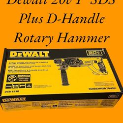 Dewalt 20v 1" SDS Plus D-Handle Rotary Hammer (Tool-Only) 