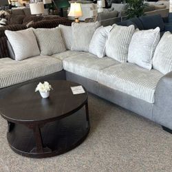 OM• $38 Initial • Brand New Clairette Sectional With Chaise 