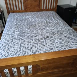 Bed Frame Good Condition And Glass Drsr