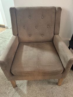 Taupe Accent Chair