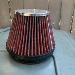 Universal 6” inlet intake filter tapered.