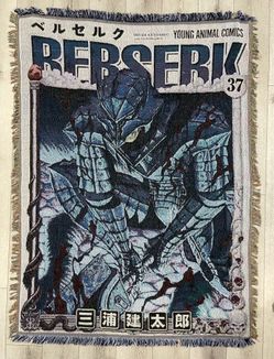 Berserk Anime Tapestry Blanket Woven 50 W x 60 L Inches Premium Wall/Home Decor