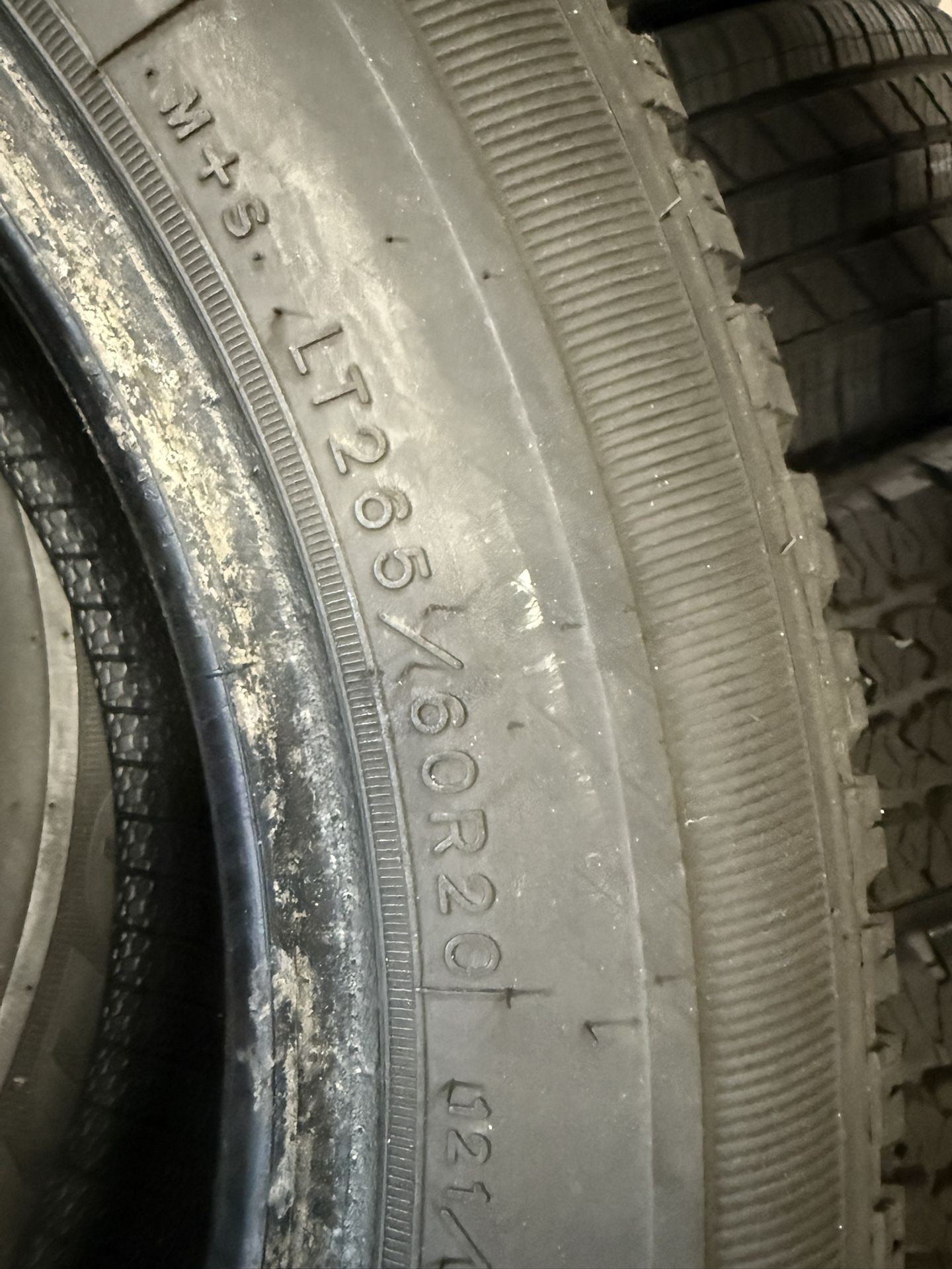 LT 265/60/20 Goodyear Wrangler Sr-a Used