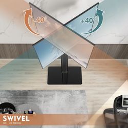  Floor TV Stand with Mount 80 Degree