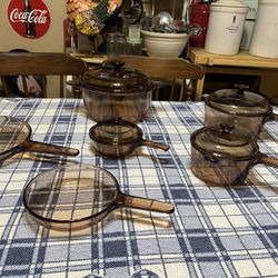 Corning Ware Visions Amber Cookware Set 