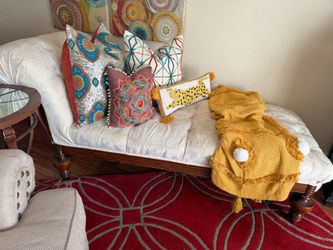 Antique Tufted Chaise Chair