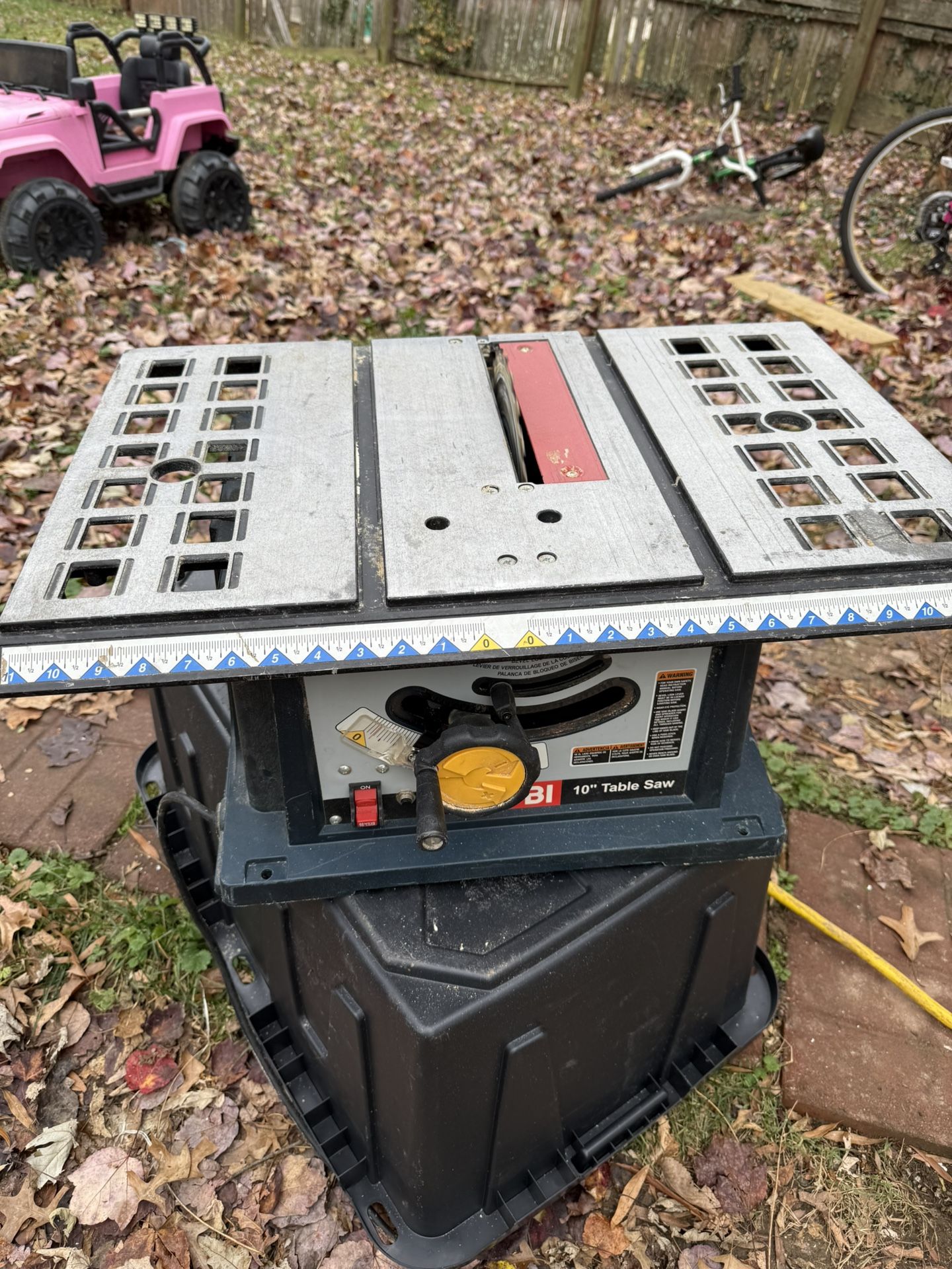 10” RYOBI TABLE SAW