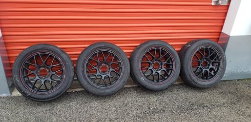 205/50/15 Black Rims 5xlug Universal.