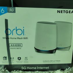 NETGEAR Orbi 5G Cellular WiFi 6 System (NBK752) – Router & Satellite