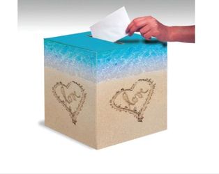 Beach Love Card Box 12”x12” by Creative Converting