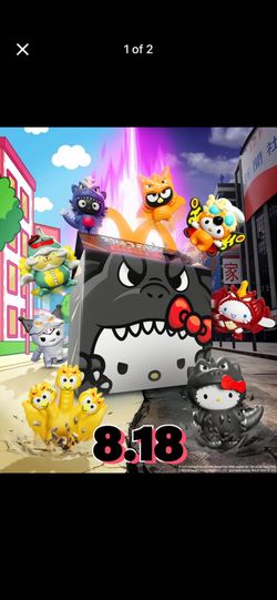 Hello Kitty Godzilla Set