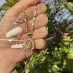 Virgen Mary Necklace.