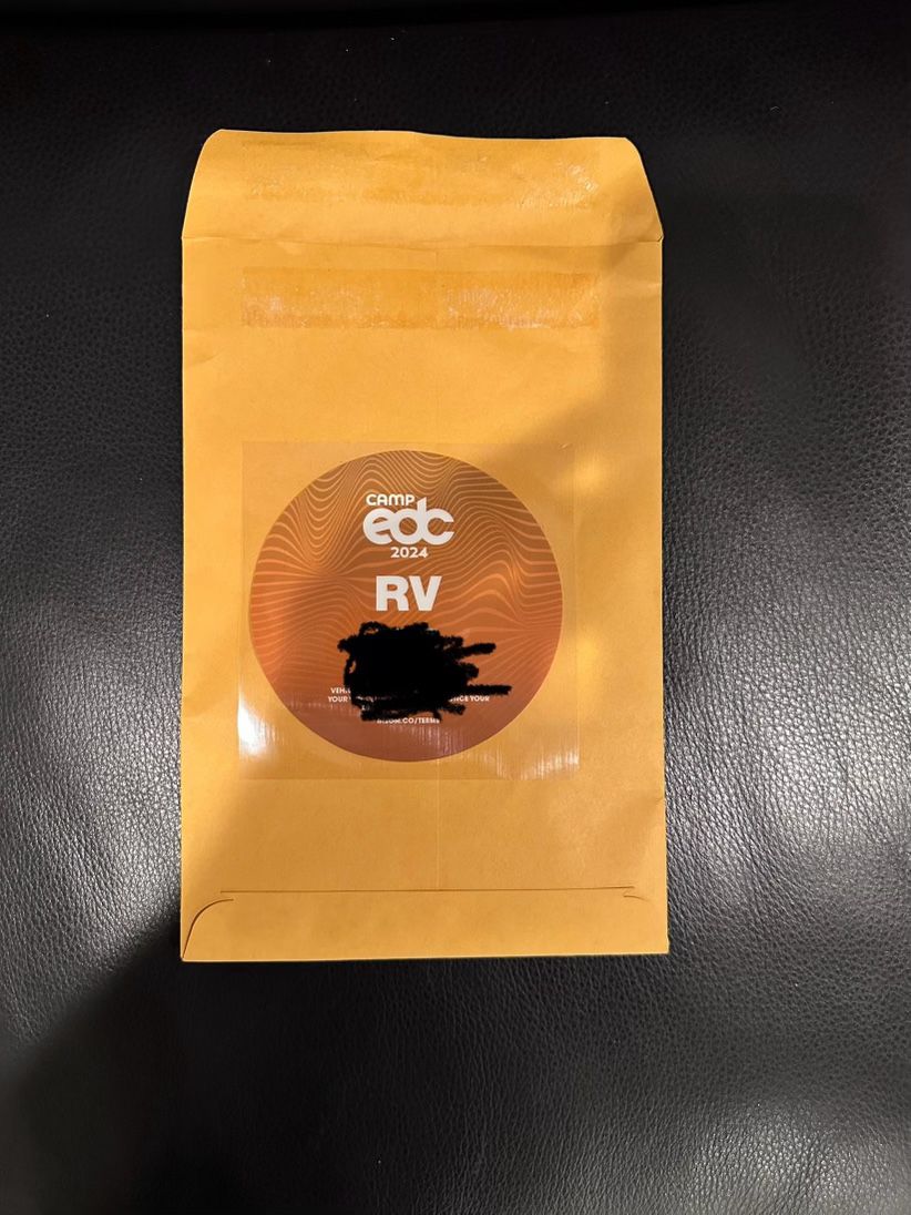 RV Camping Pass for EDC 