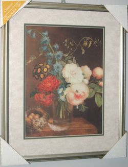 🌸 Vintage Floral Art Print – 17" x 21"