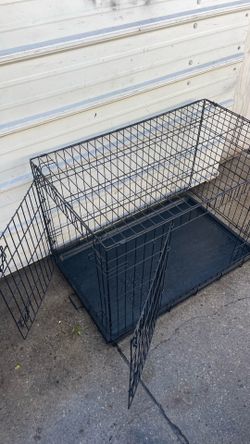3 Ft D 🐕 2 Door Dog Kennel Cage Crate 25”H Jaula grande para perros