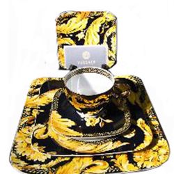 Luxury’ Versace 5 Pc Square Vanity Dinner Set