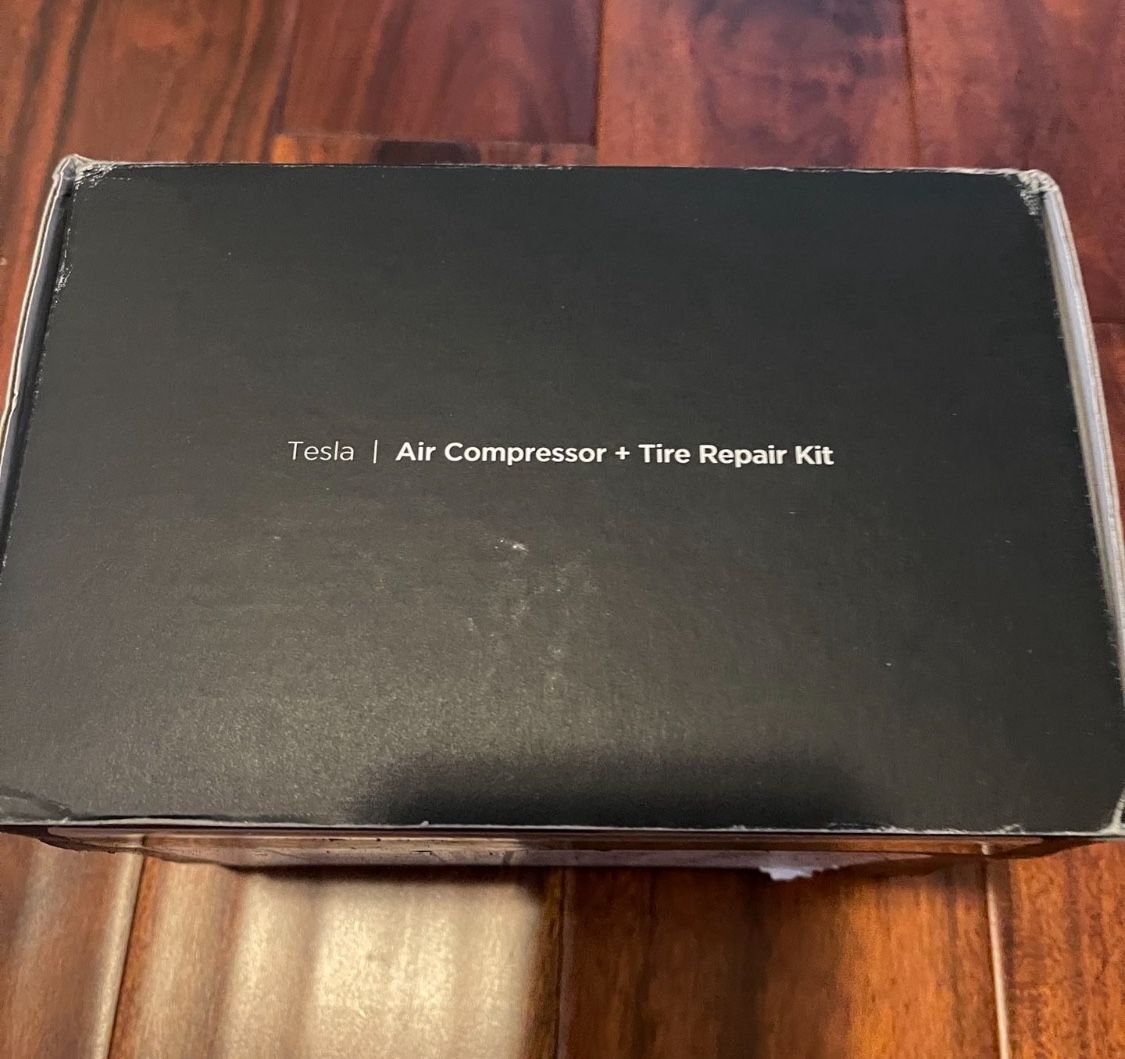 New inbox tire repair kit, Tesla