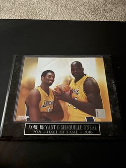 Kobe Bryant & Shaquille O'Neal Hall of Fame Plaque