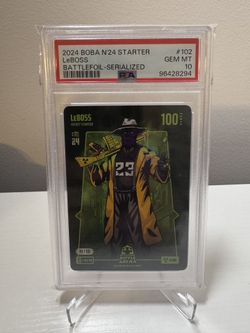 PSA 10 2024 Bo Jacksons Battle Arena Pre-Alpha Leboss /50