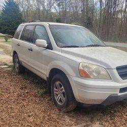 2005 Honda Pilot White 
