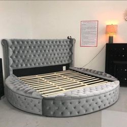Big Sale🎊Brand New|Delilah Queen Size Bed|Bedroom|Color And Size Options 🚚Fast Delivery 