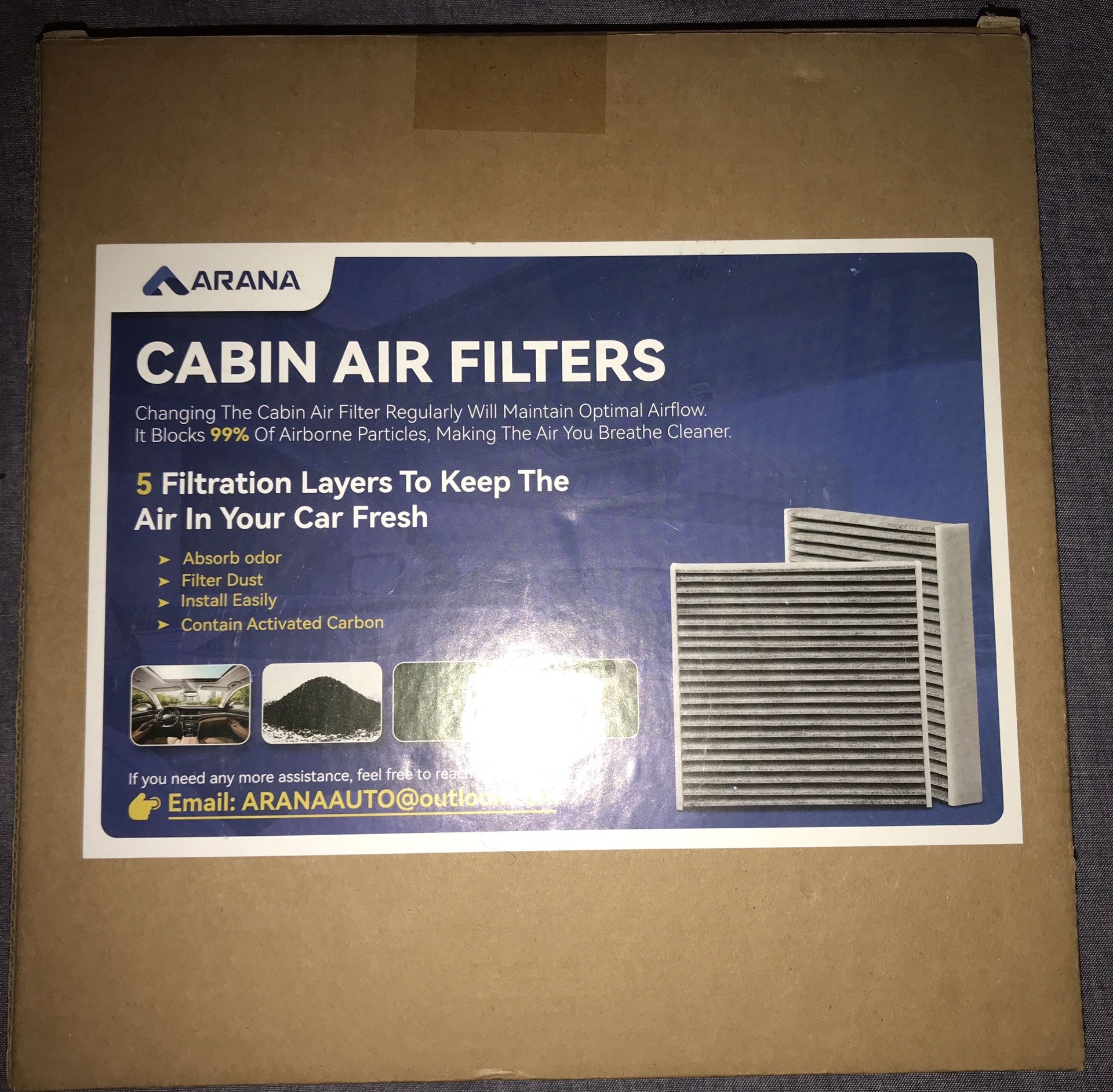 CF10134 Cabin Air Filter With Activated Carbon