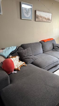 Grey Used sectional couch