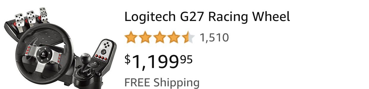 Logitech G27 Racing wheel for Sale in Salinas, CA - OfferUp
