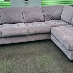 Grey Sectional Couch Delivery Available 