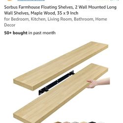 35x9" Floating Shelves 