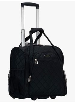 Rockland rolling carry-on luggage, perfect for travel and flights.