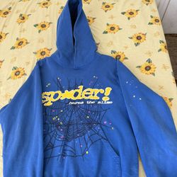 Genuine Blue Sp5der Hoodie 