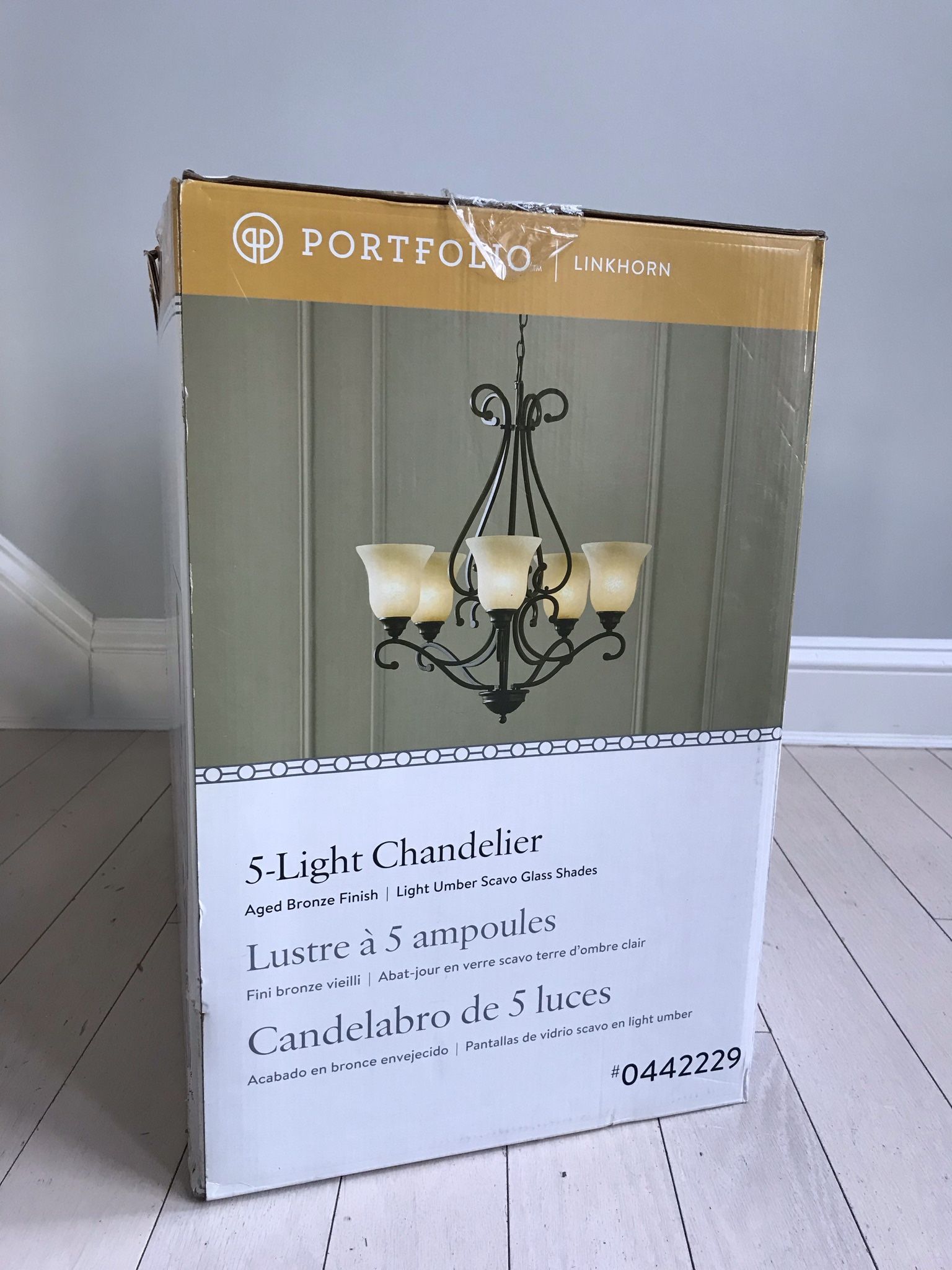 Portfolio linkhorn 5 light chandelier deals