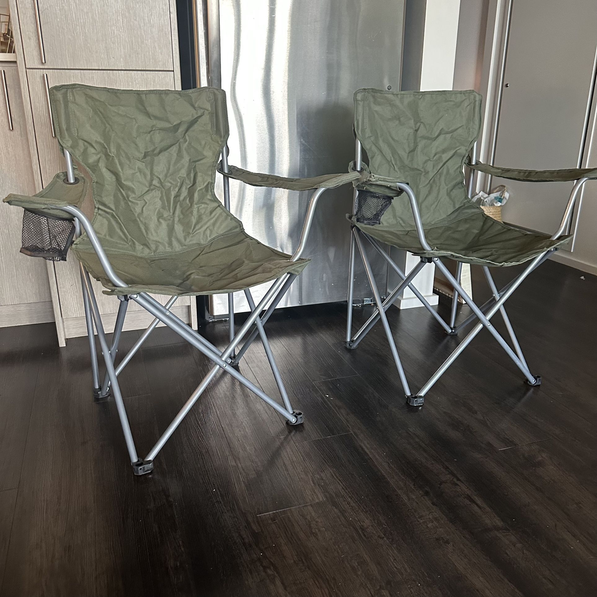 A Pair Of Portable Camp Chairs