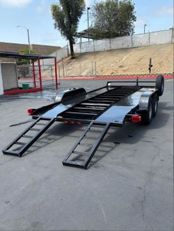 2025 Carson Dump Trailer White 7X14-2 12,000lbs